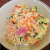 白いんげん豆入りポテトサラダ